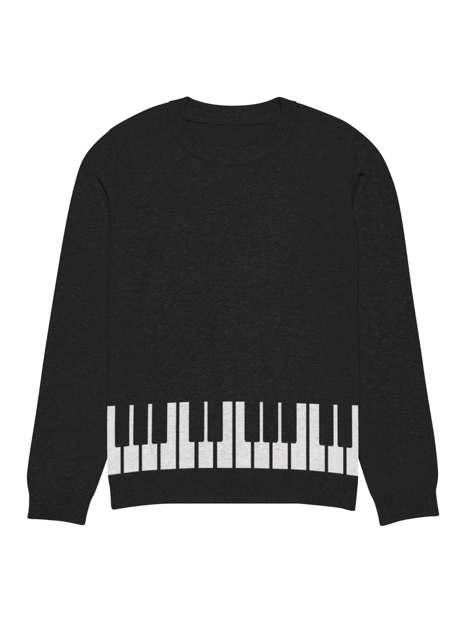 Black Keyboard Knit Sweater