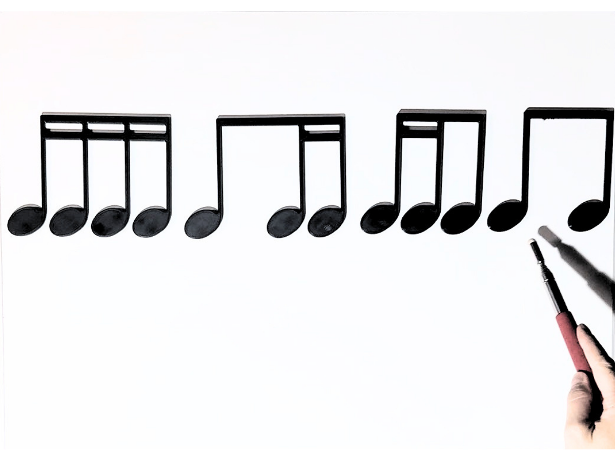 Sound Shapes rhythm and subdivision demonstration