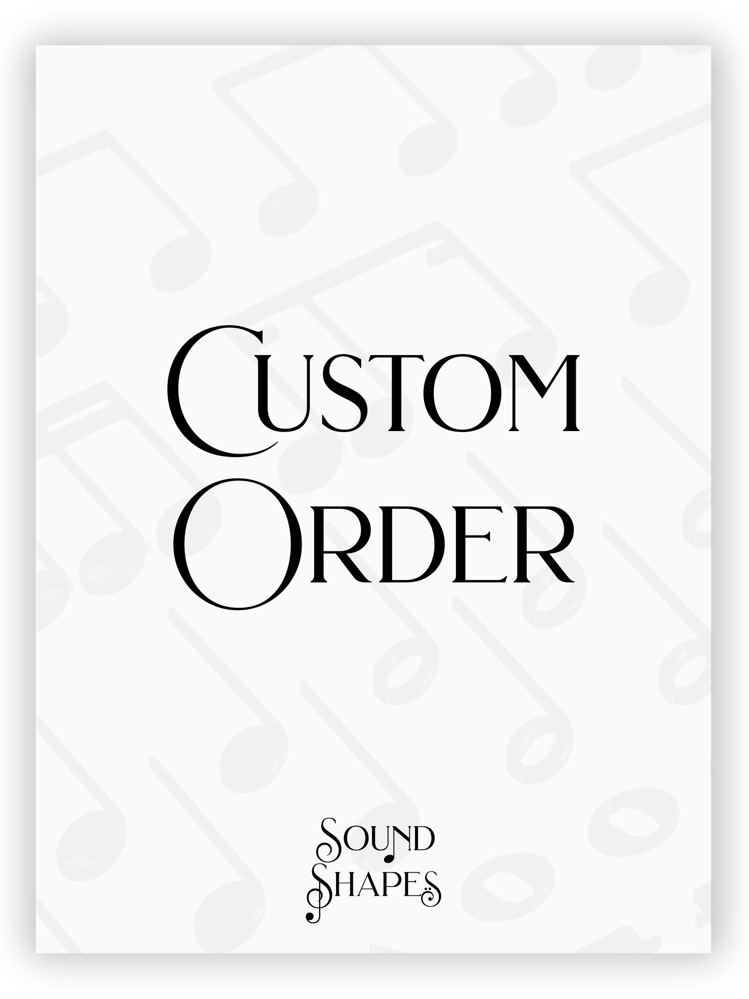 Custom Sound Shapes Order