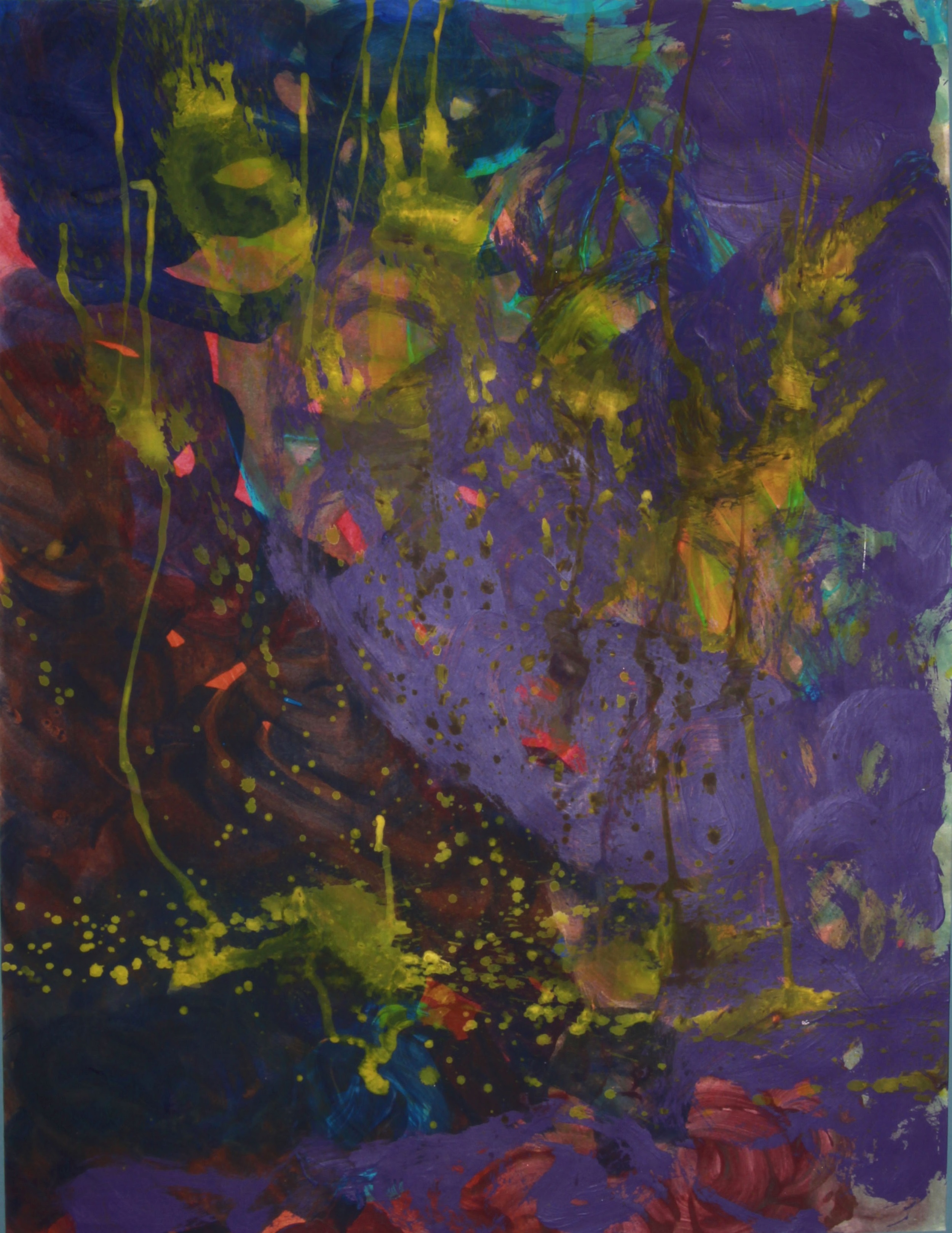 Mia Brown, "Sunken Treasure," 2014, 31"x25", Mixed Media on Paper