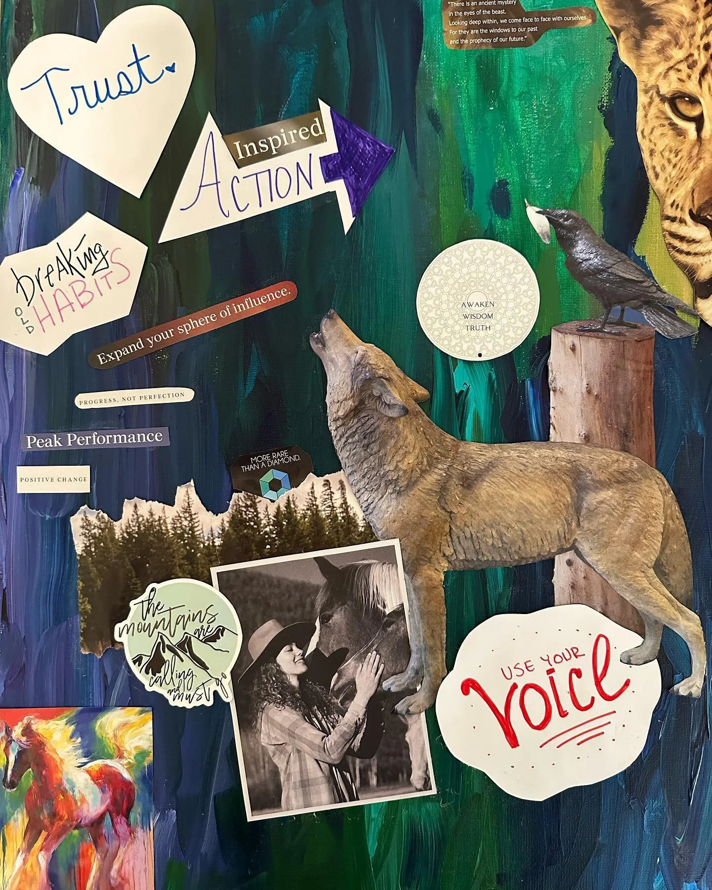 I haven&rsquo;t done one of these in a while, and it felt good on so many levels! Whether you&rsquo;re into the new year energy or not, I highly recommend doing a vision board simply as a creative outlet. 

I&rsquo;ve had this sitting on my desk for 