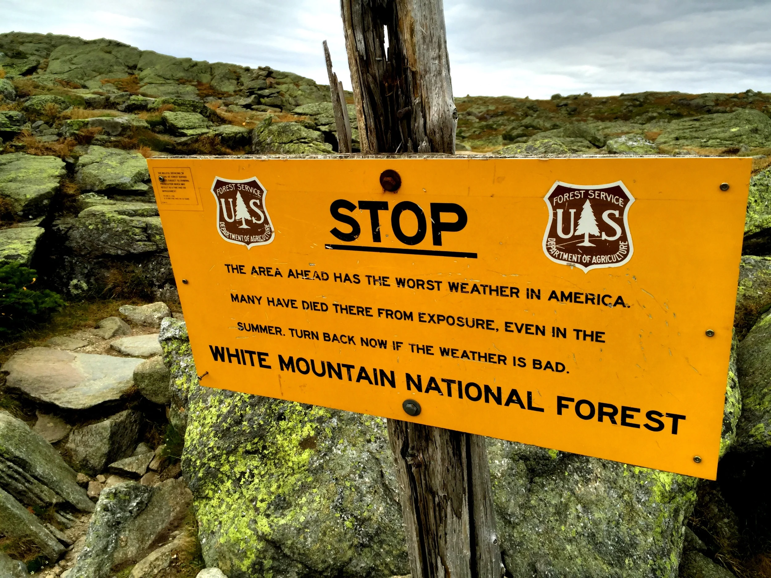 The White Mountains and the Summit of Mt. Washington was our final Tac-Bar Expedition before mass production in the fall of 2015.