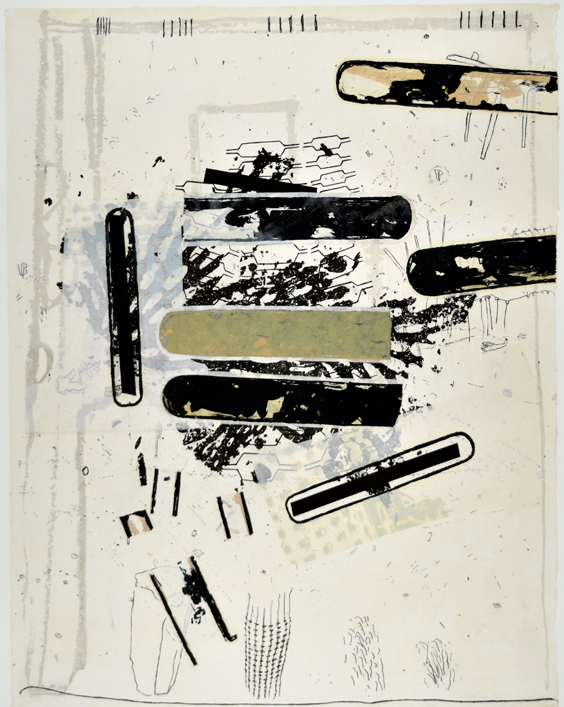 Mistaken in Charlevoix IX 25" x 19” litho, screen and chine colle