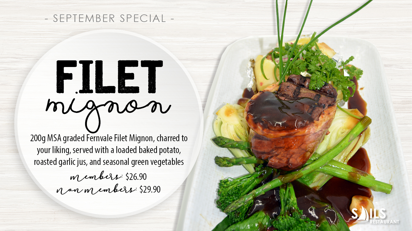 Available for lunch and dinner, 7 days a week, during the month of September.