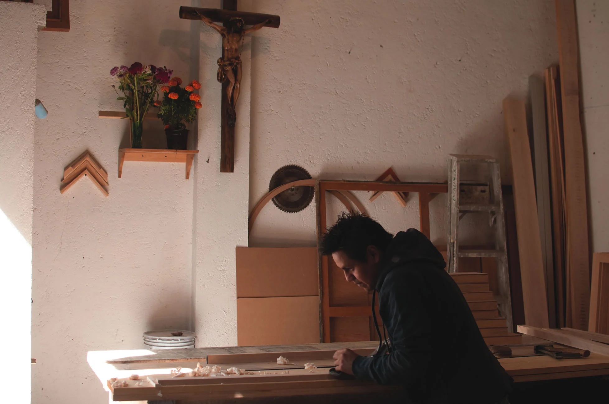 En el taller de Martín Rendón, carpintero Fotografía por Daniela Castillejos Chévez