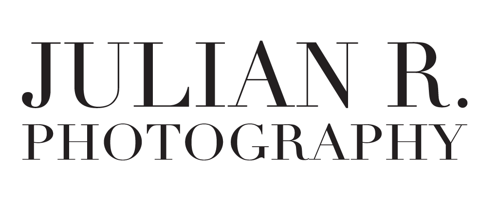Logo for Julian R. Photography with black text on a transparent background.