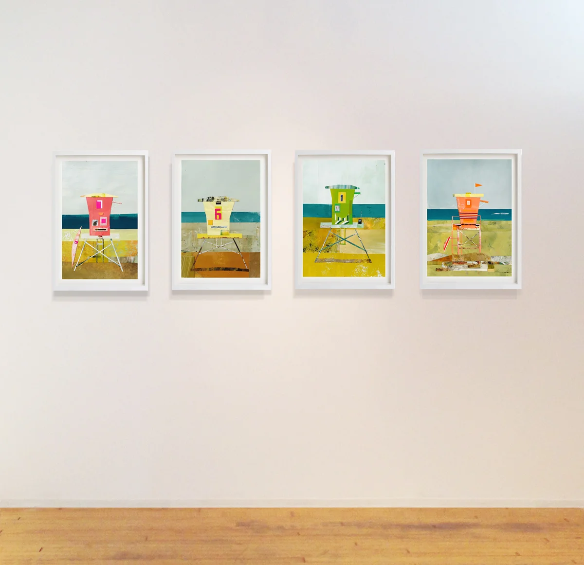 OCEAN BEACH COLLAGES on view