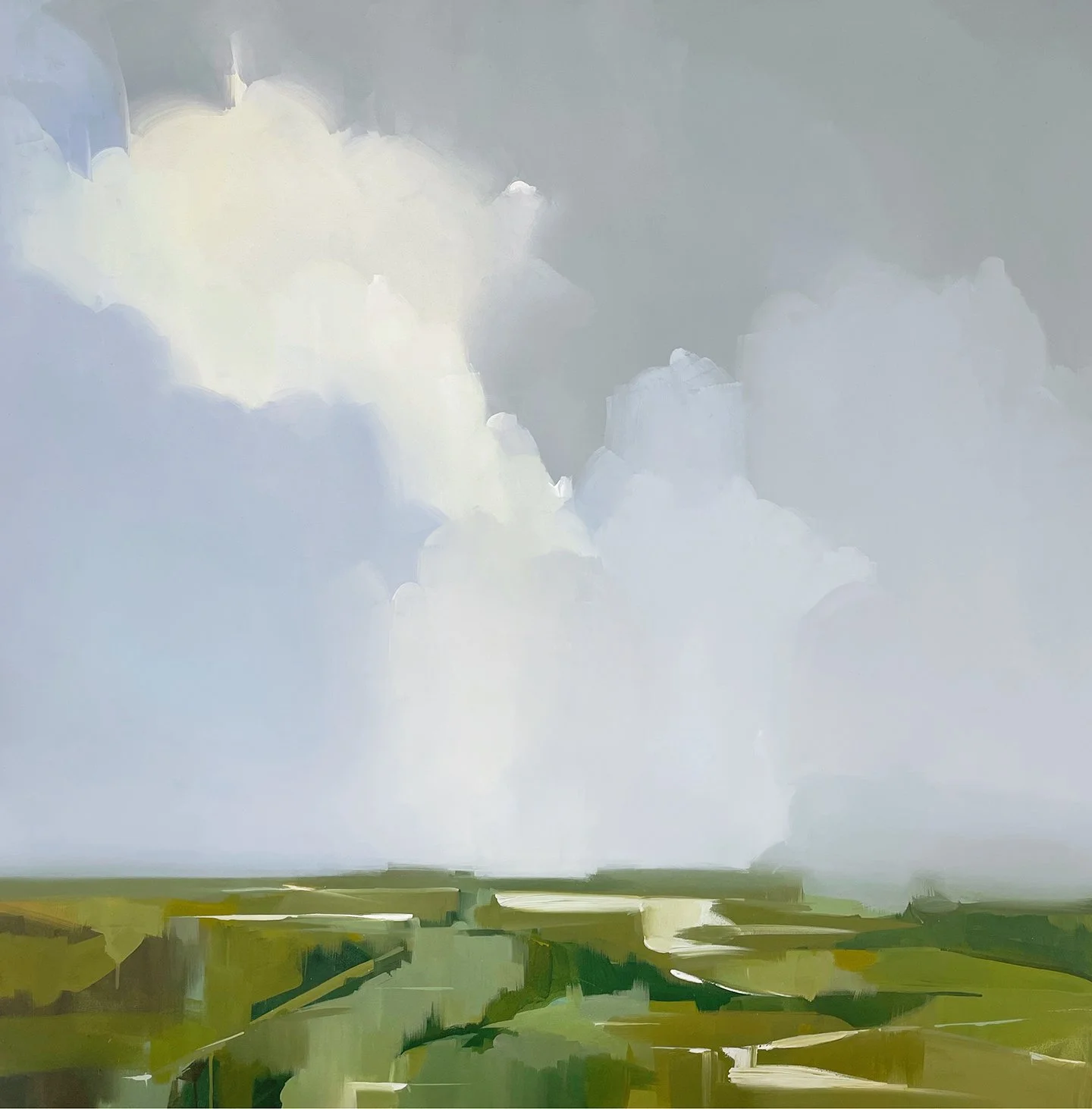  ISLAND MIST  2025  60 x 60 inches  Acrylic, Oil on Linen  $13,800  INQUIRY  Kathy Dimmitt   DIMMITT CONTEMPORARY ART   kathy@dimmittcontemporaryart.com   . 
