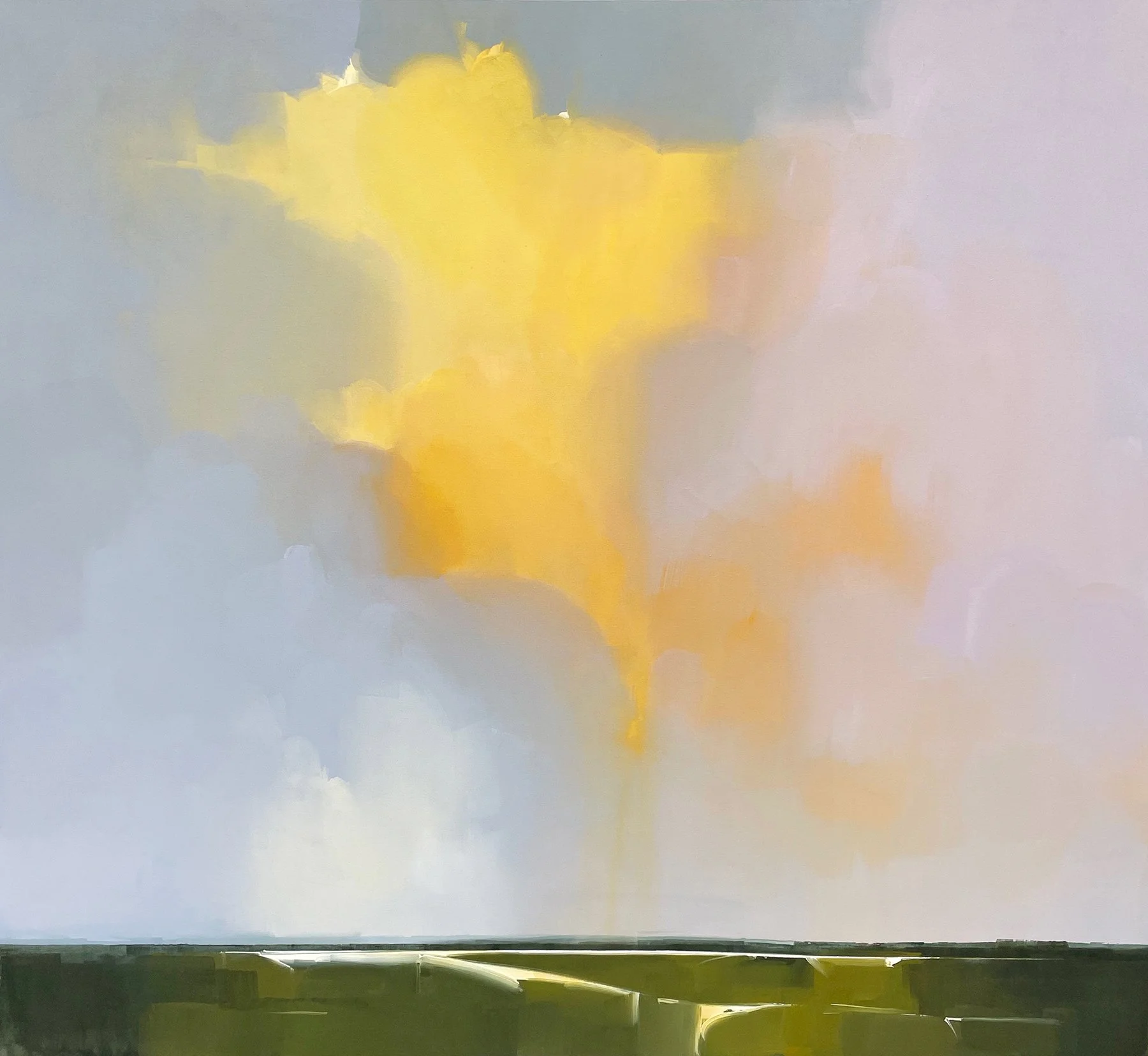 ISLAND # 9 2024 66 × 60 inches Acrylic, Oil stick on canvas INQUIRY kathy@dimmittcontemporaryart.com .