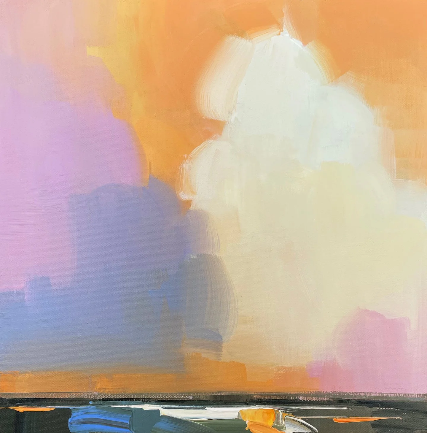 SKY FIELD #1  2025  16 × 16 Inches  Acrylic, Oil  on Linen  $2,400  INQUIRY  Cheryl Marie , Director    robertrothgallery@gmail.com   . 