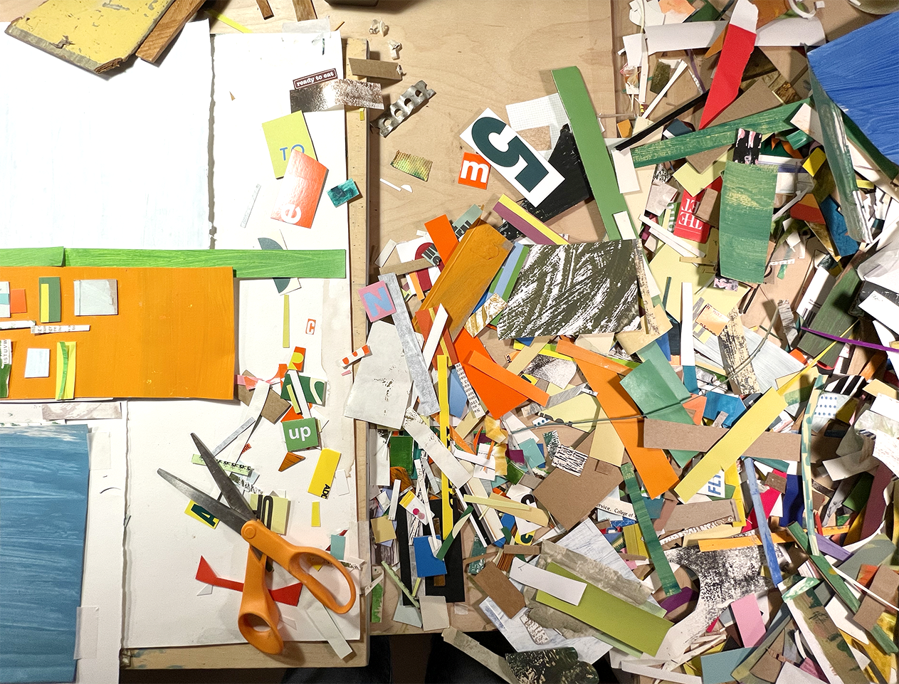  a few snippets in my studio - Working on a new series, should be coming out soon!   .   