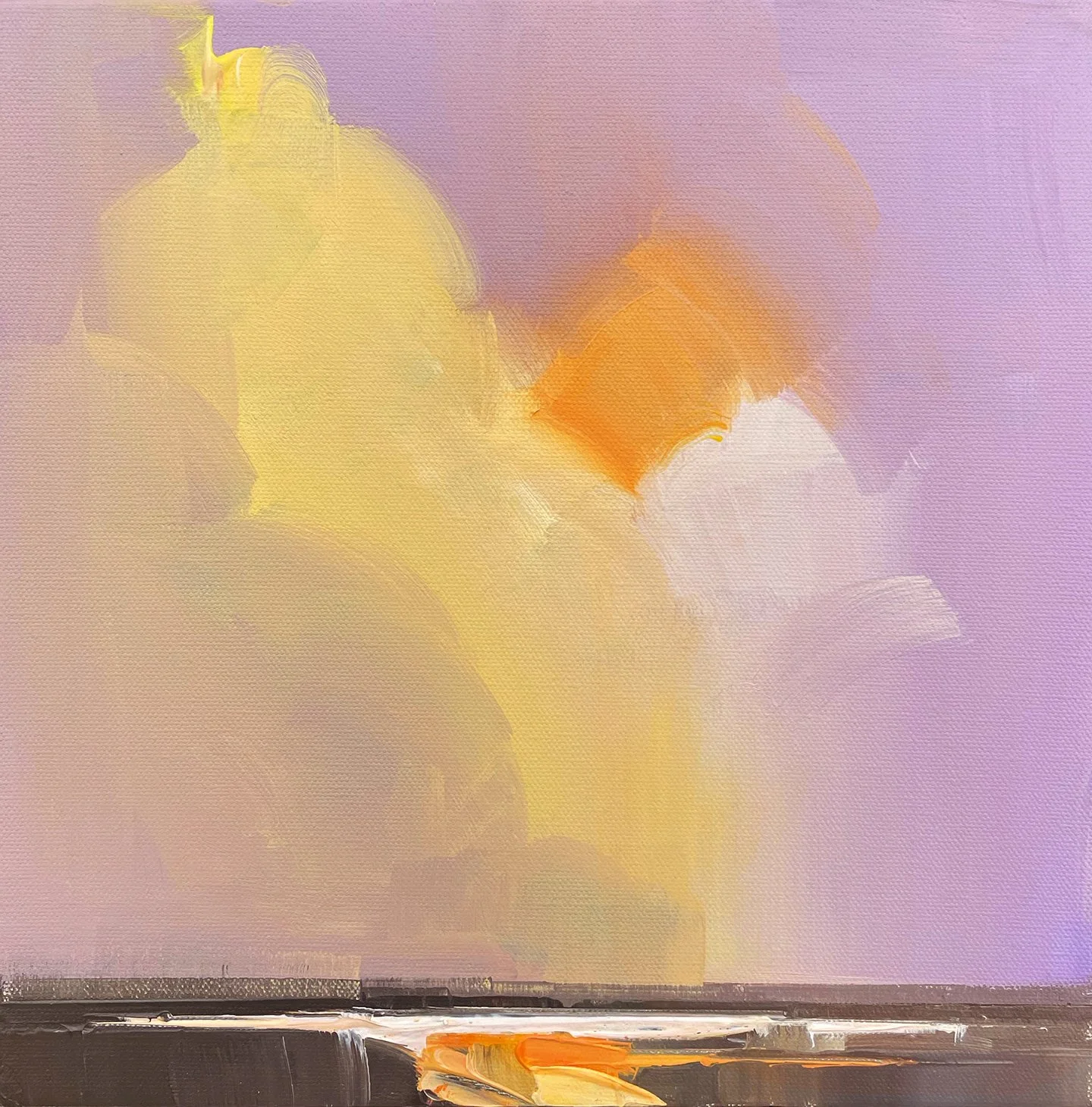  SKY FIELD #3  2025  12 × 12 inches  Acrylic, Oil on canvas  .   