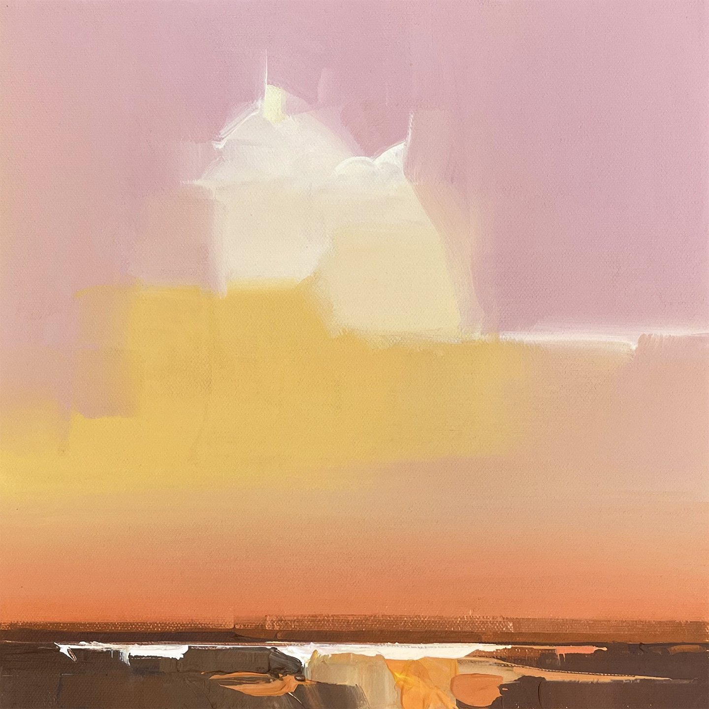  SKY FIELD #7  2025  12 × 12 inches  30.48 x 30.48 cm  Acrylic, Oil on canvas  .   