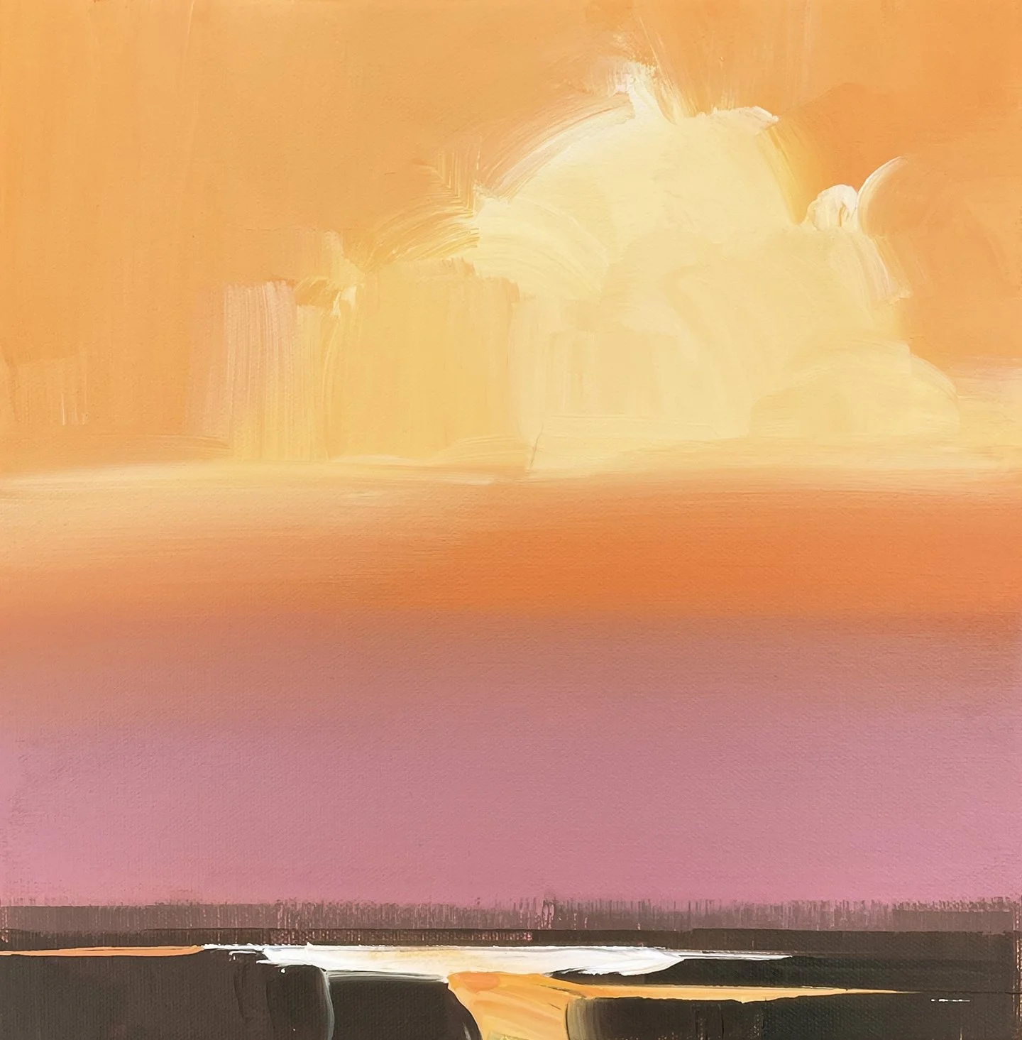  SKY FIELD #6  2025  12 × 12 inches  30.48 x 30.48 cm  Acrylic, Oil on canvas  .   