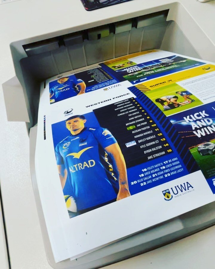 Gettin&rsquo; it done!

Western Force - Round 8 match programmes.

#ForceForever !