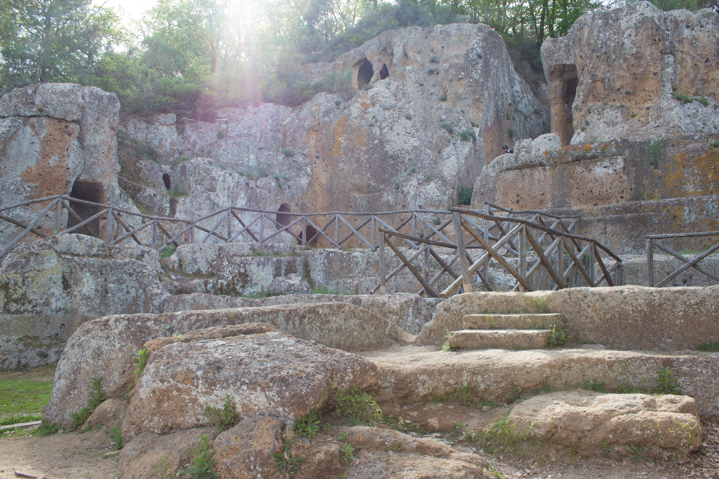  Ancient ruins await in the nearby Etruscan necropolis from the 6th century B.C. 