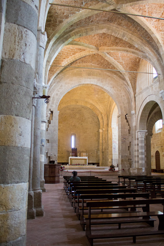  The ancient duomo of Sovana is the city's heart, featuring soaring ceilings and intricate masonry. 