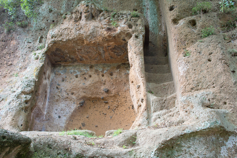  Although carved from soft tufo stone, these Etruscan ruins are remarkably well-preserved. 