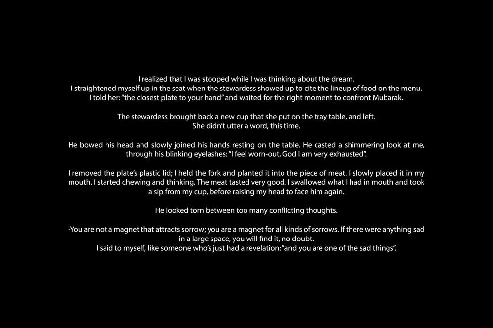 'Oh Tokyo - slide 3', 2011, text, variable dimensions