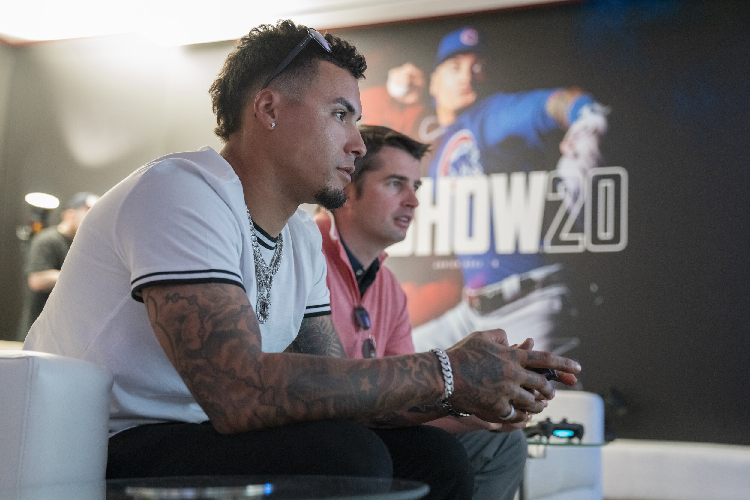 Javy Baez at MLB The Show 20's Players Lounge