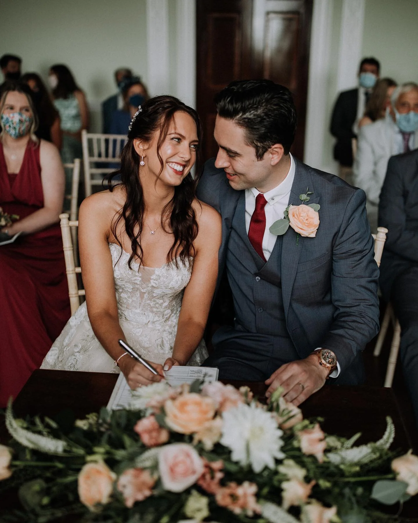 Just married moments. 🥰

Where we love the details, the flowers, group photos and couple shots... the bits in between are just as important. A genuine look of &ldquo;oh my god we did it!&rdquo; ❤️🥰 these are the moments we love.