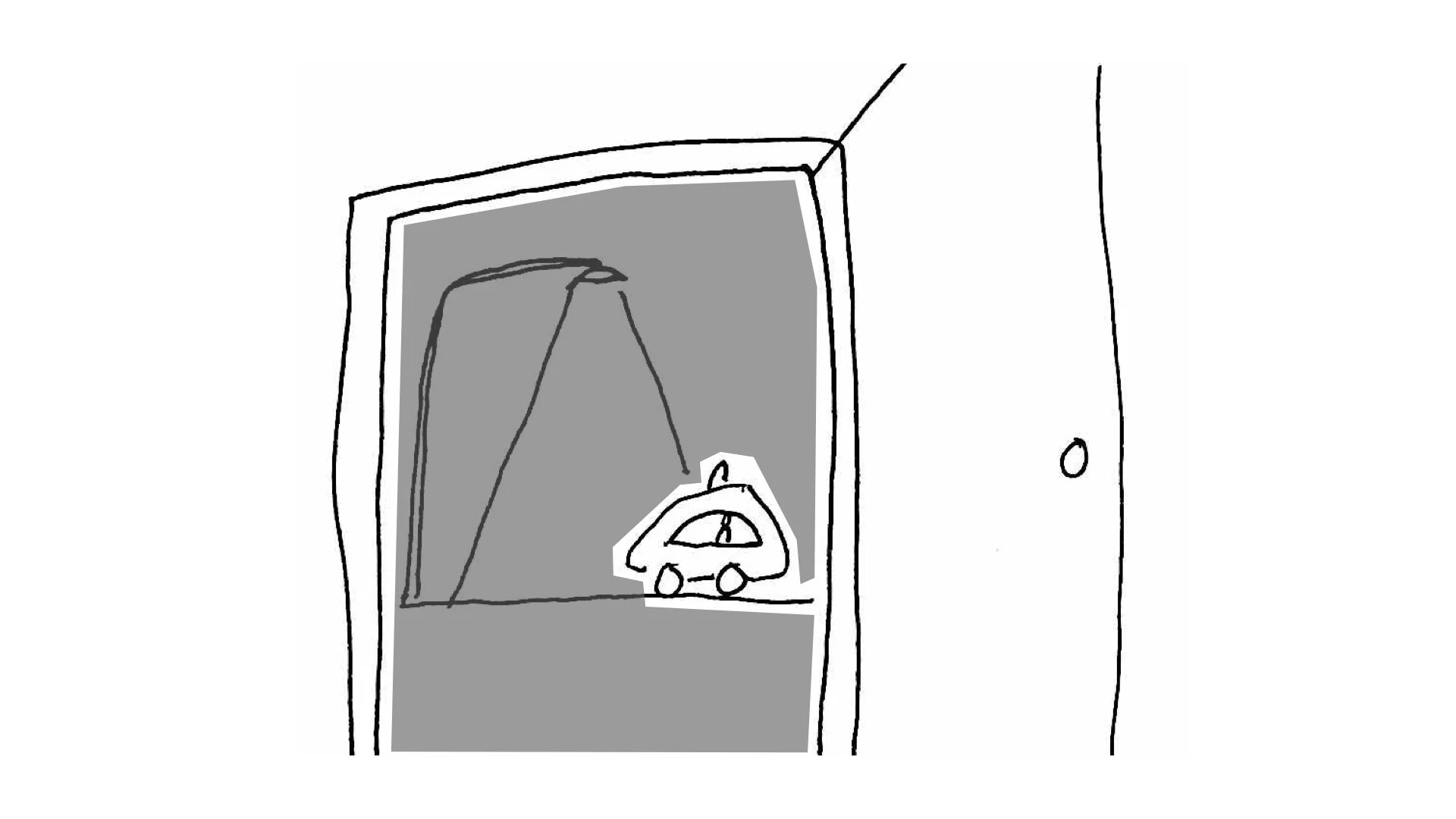 And it arrives outside