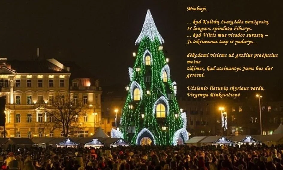 Užsienio lietuvių skyriaus Kalėdinis sveikinimas