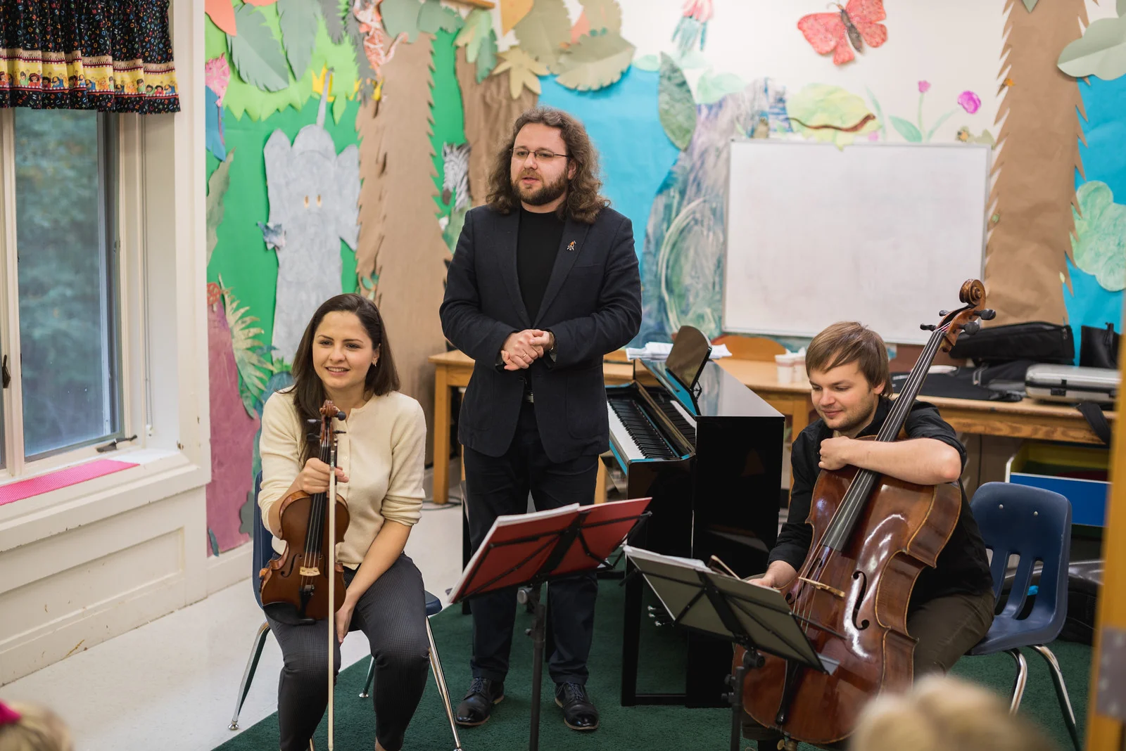 YOUNG LITHUANIAN MUSICIANS VISIT SCHOOL TO PERFORM “WINDOW TO LITHUANIA” PROGRAM DEDICATED TO THE 25TH ANNIVERSARY OF THE RESTORATION OF LITHUANIAN INDEPENDENCE