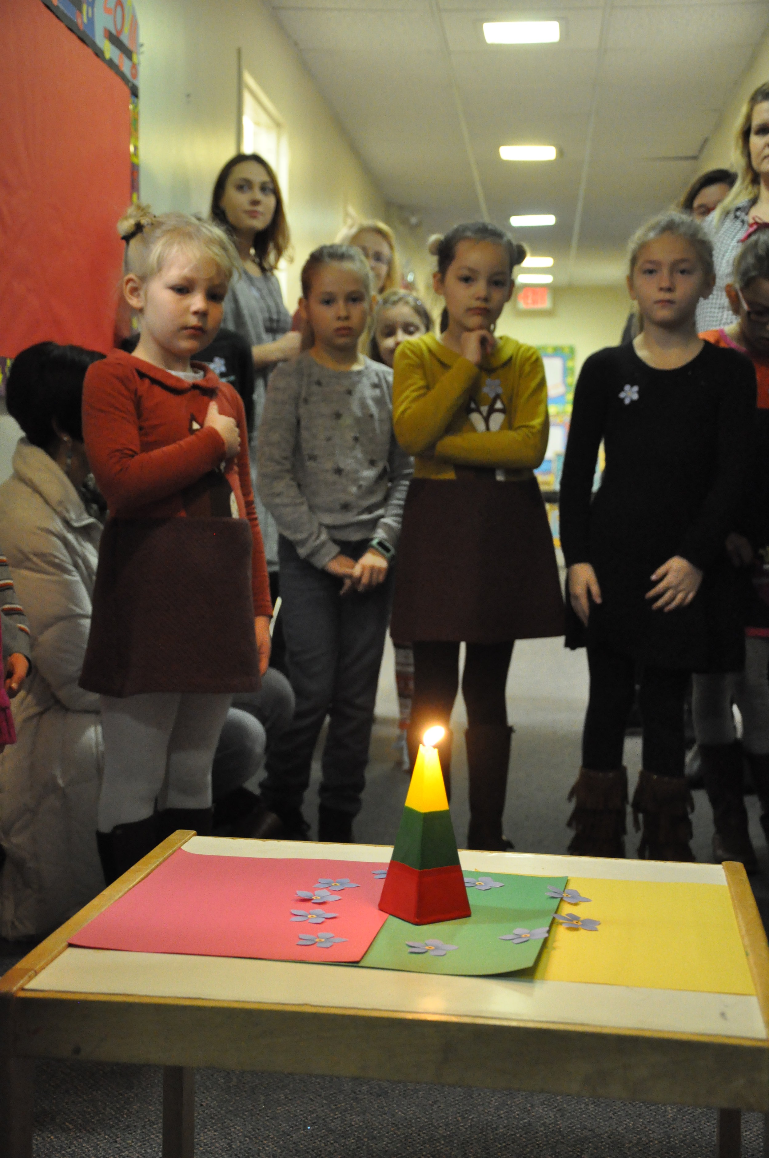 This morning we sang our National Anthem