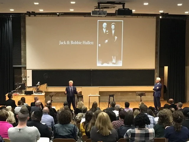 Harry Brunjes & Andrew Johns at Trinity College, Dublin.