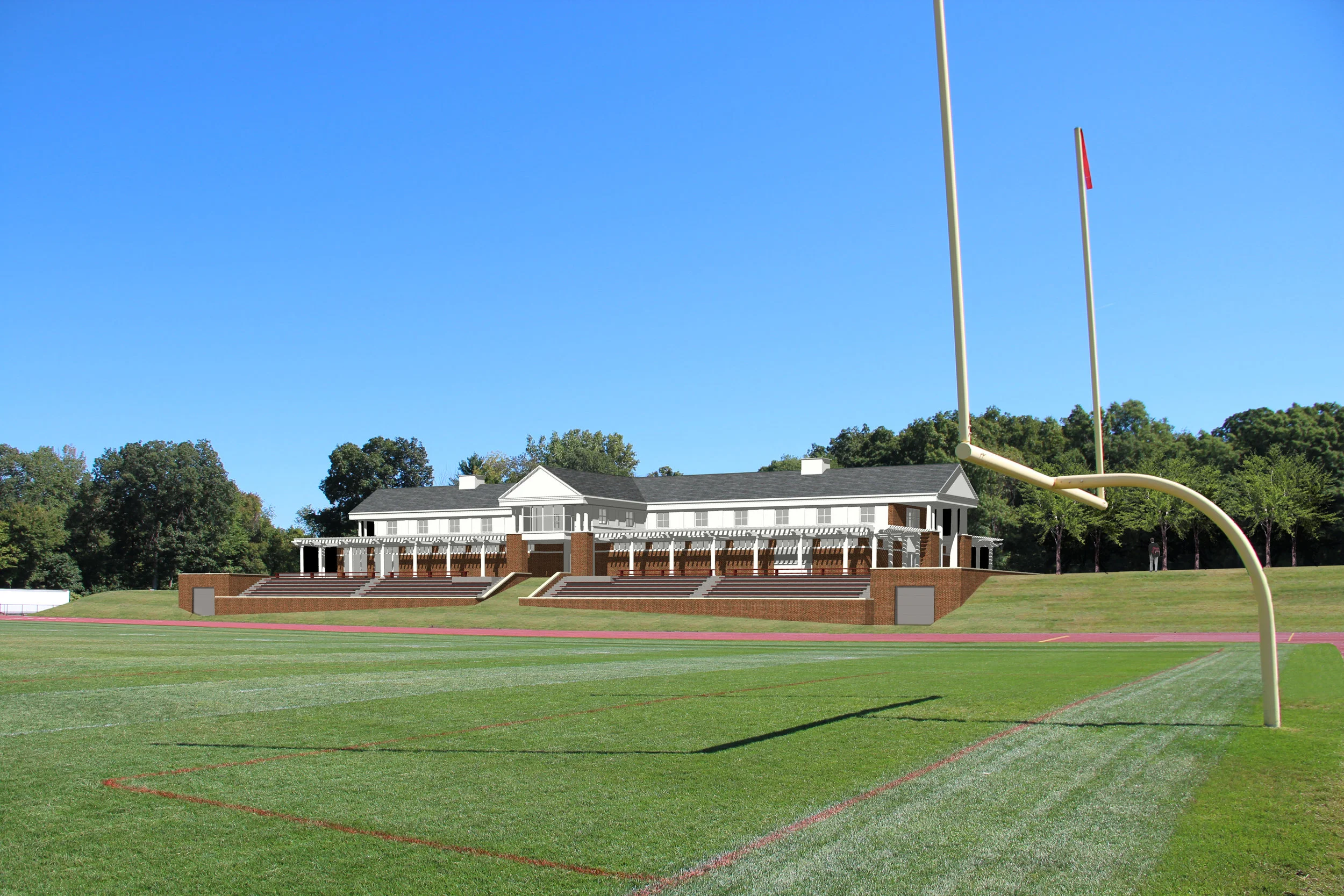 St. John’s Pioneer Field Fieldhouse