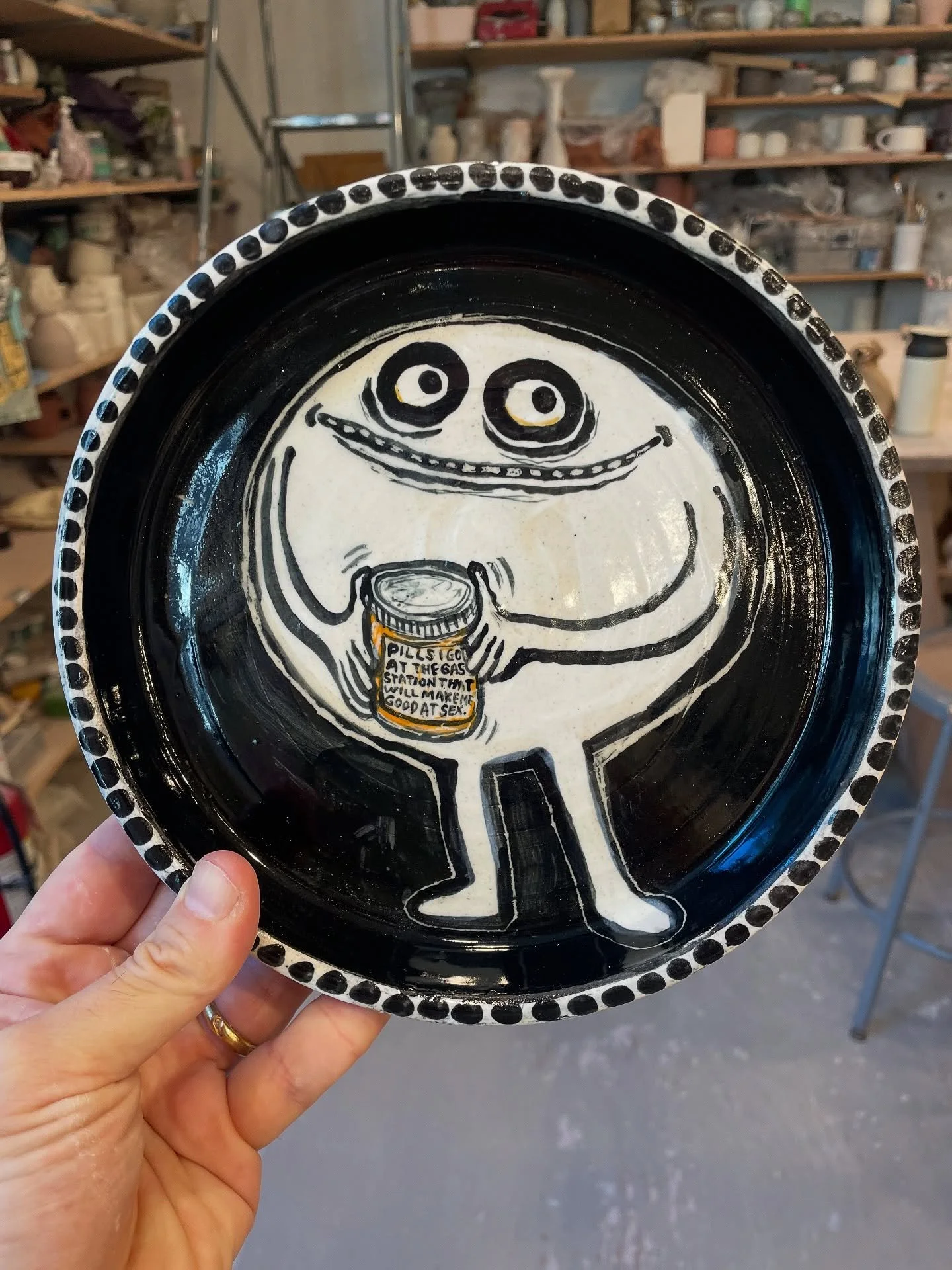 I don&rsquo;t have a car, but they also have those pills at the deli near my apartment. Also, on 10/15 I&rsquo;m gong to put all the recent dishes and lamps on my website. Collect &lsquo;em all!