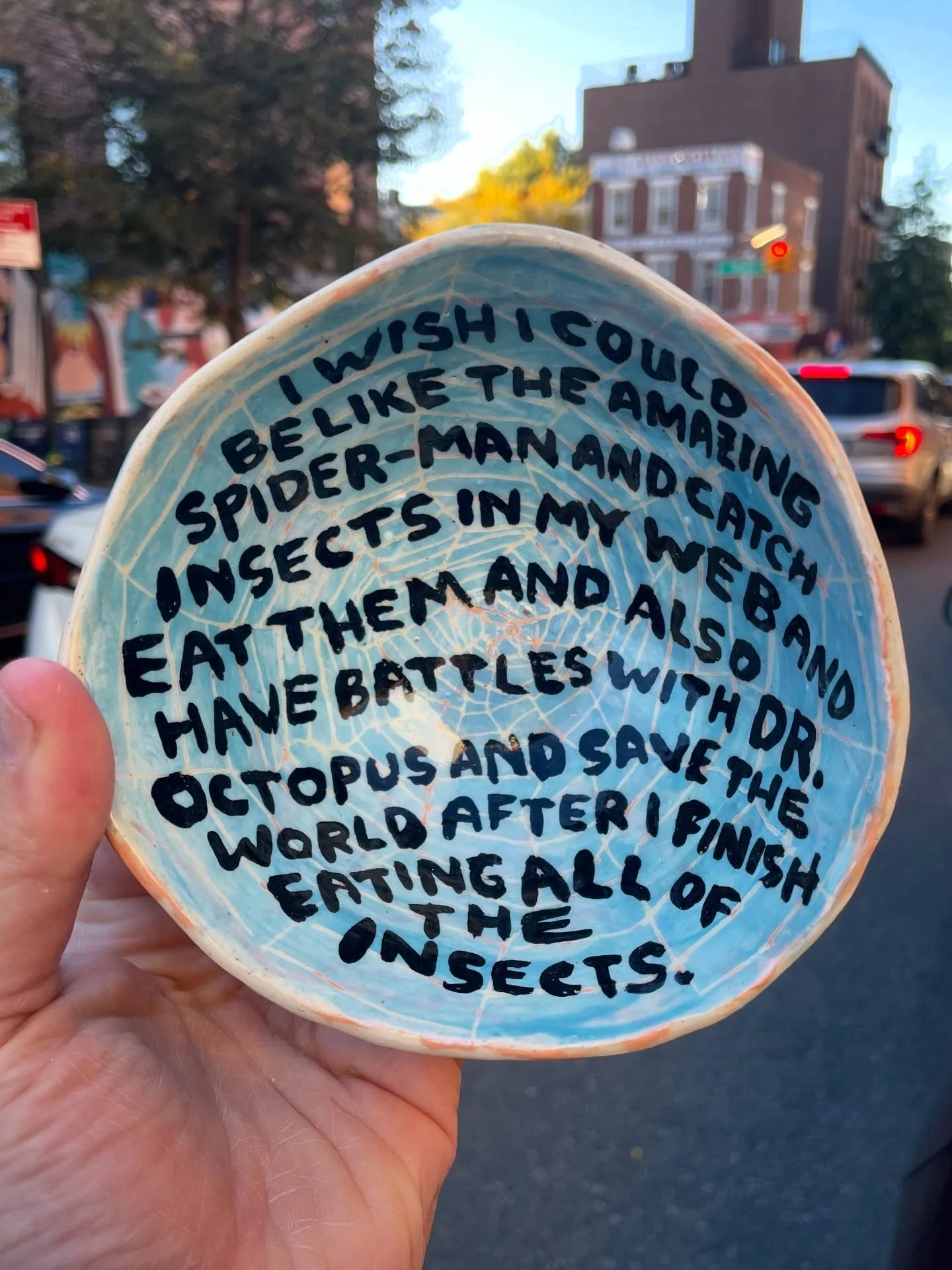 In it for the snacks. Also, on 10/15 (weds.) at 9pm (nyc/spiderman timezone) get all the recent dishes off my website.