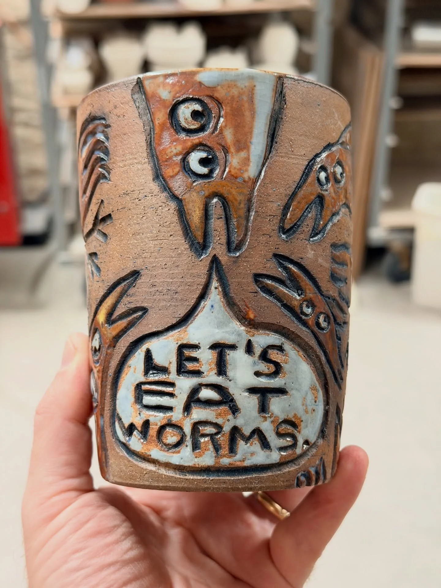 Flying is cool and all, but worm-eating is probably the best part about being a bird.