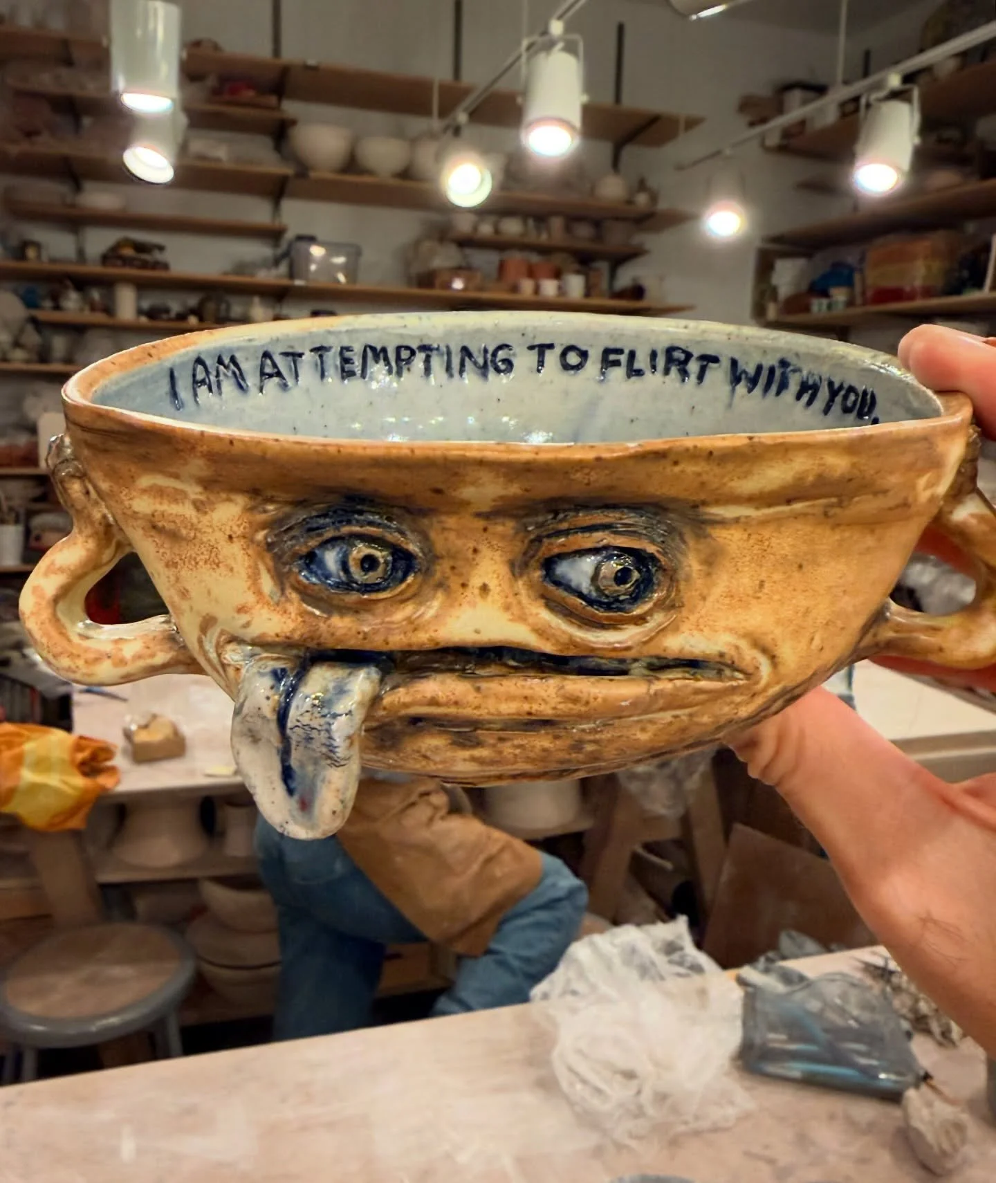 I think that dish is attempting to flirt with you.