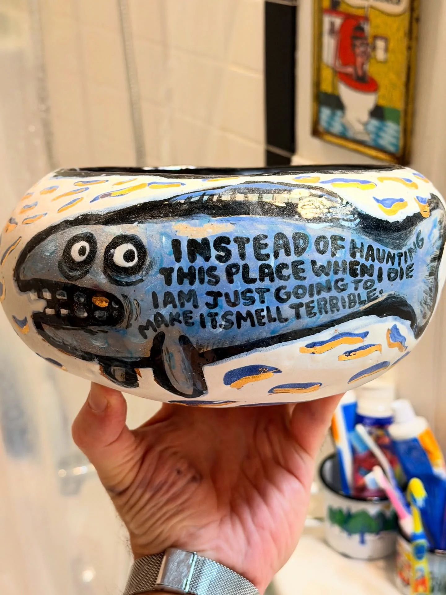 You could put leftovers in here.