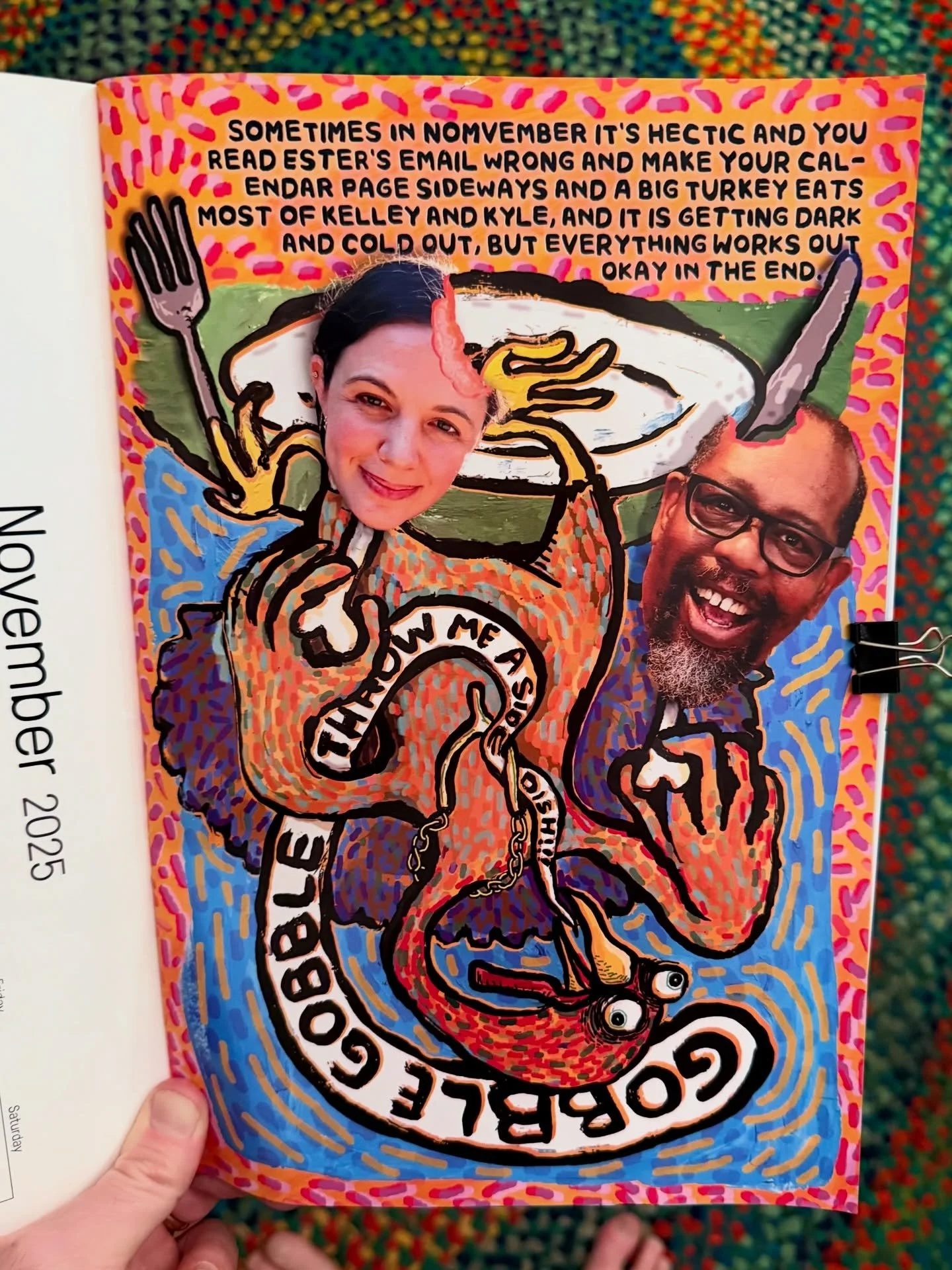 Sometimes in November it&rsquo;s hectic and you read @esterkwonester&rsquo;s email wrong and make your calendar page sideways and a big turkey eats most of @kelleydonahue_ and @ceramicmeltdown and it&rsquo;s getting dark and cold out, but everything 