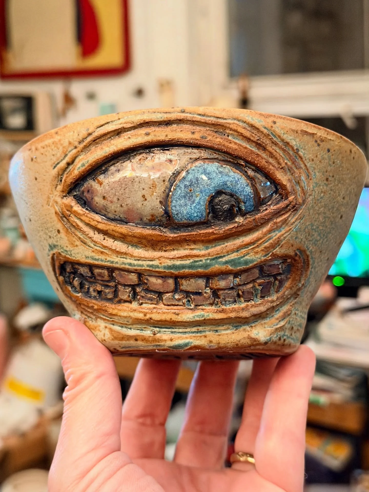 It&rsquo;s an eyebowl for eating cheese balls or whatever else people use bowls for. I&rsquo;ll try to do a website update the Monday before Valentine&rsquo;s Day with all the recent and romantic stuff.