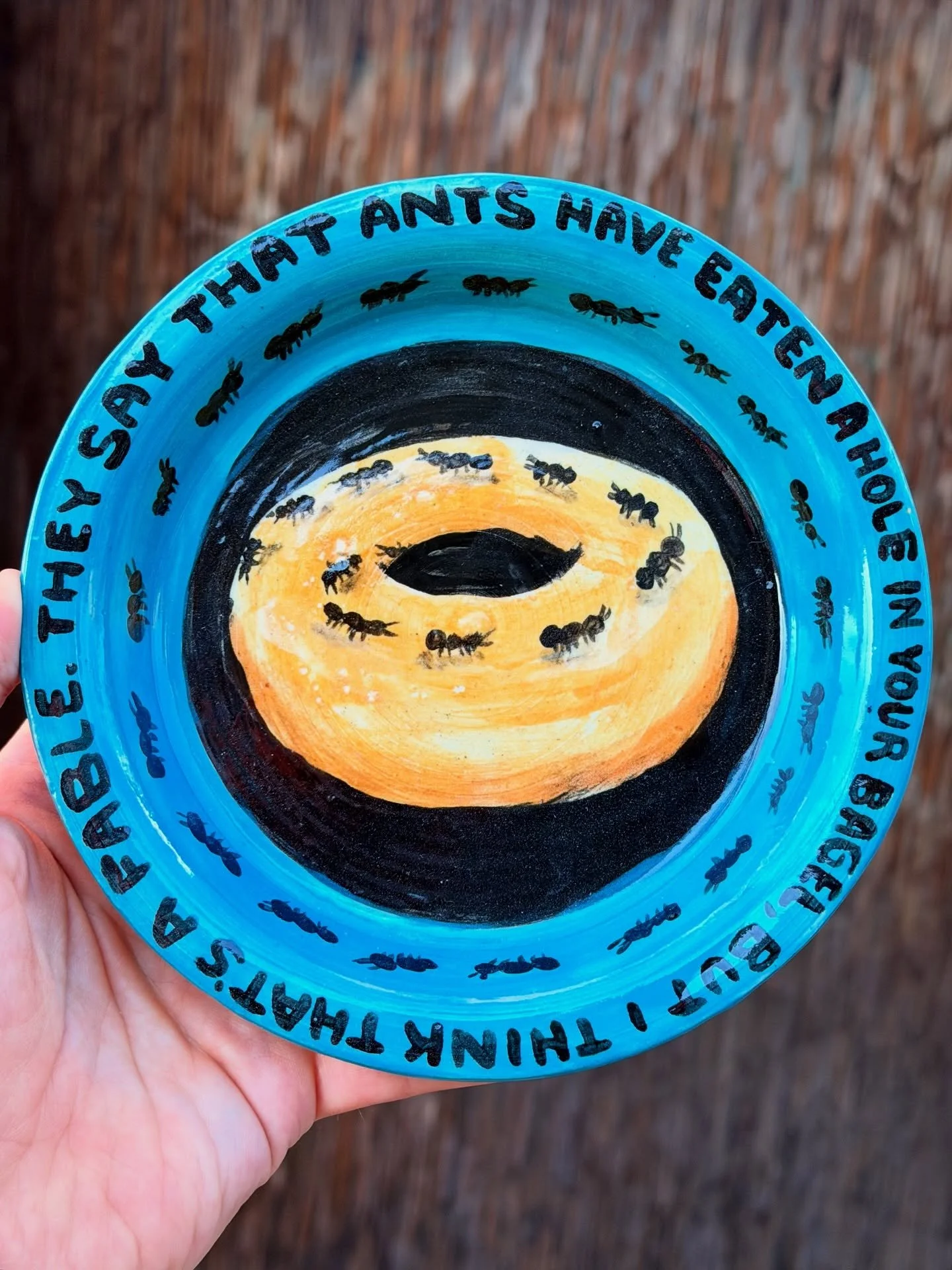 I came out looking like a donut, and I at a hole in it. The aunts are innocent.