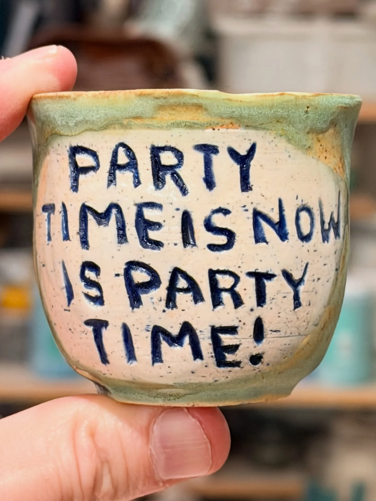 I think party time is right now is party time.