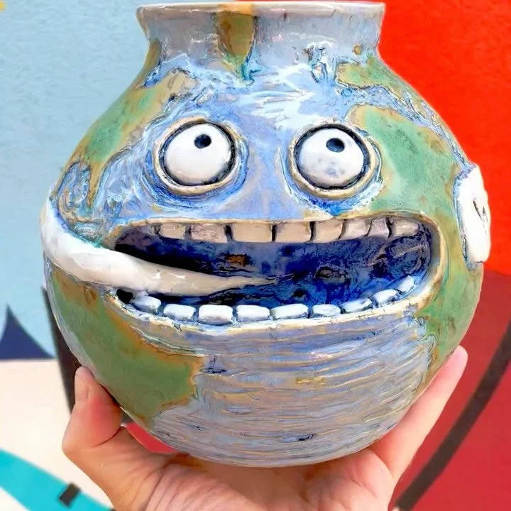 Forgot to post these pots for earth day yesterday, but maybe we can do earth day everyday?