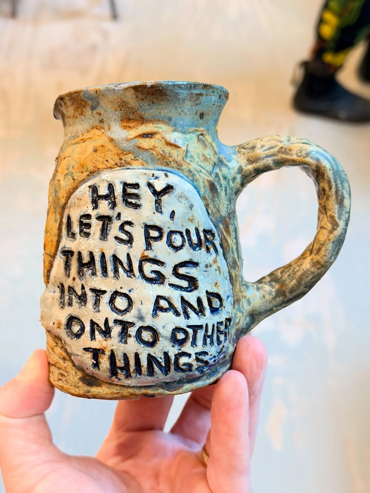 Sometimes it&rsquo;s hard to think of what to write on a pitcher.
