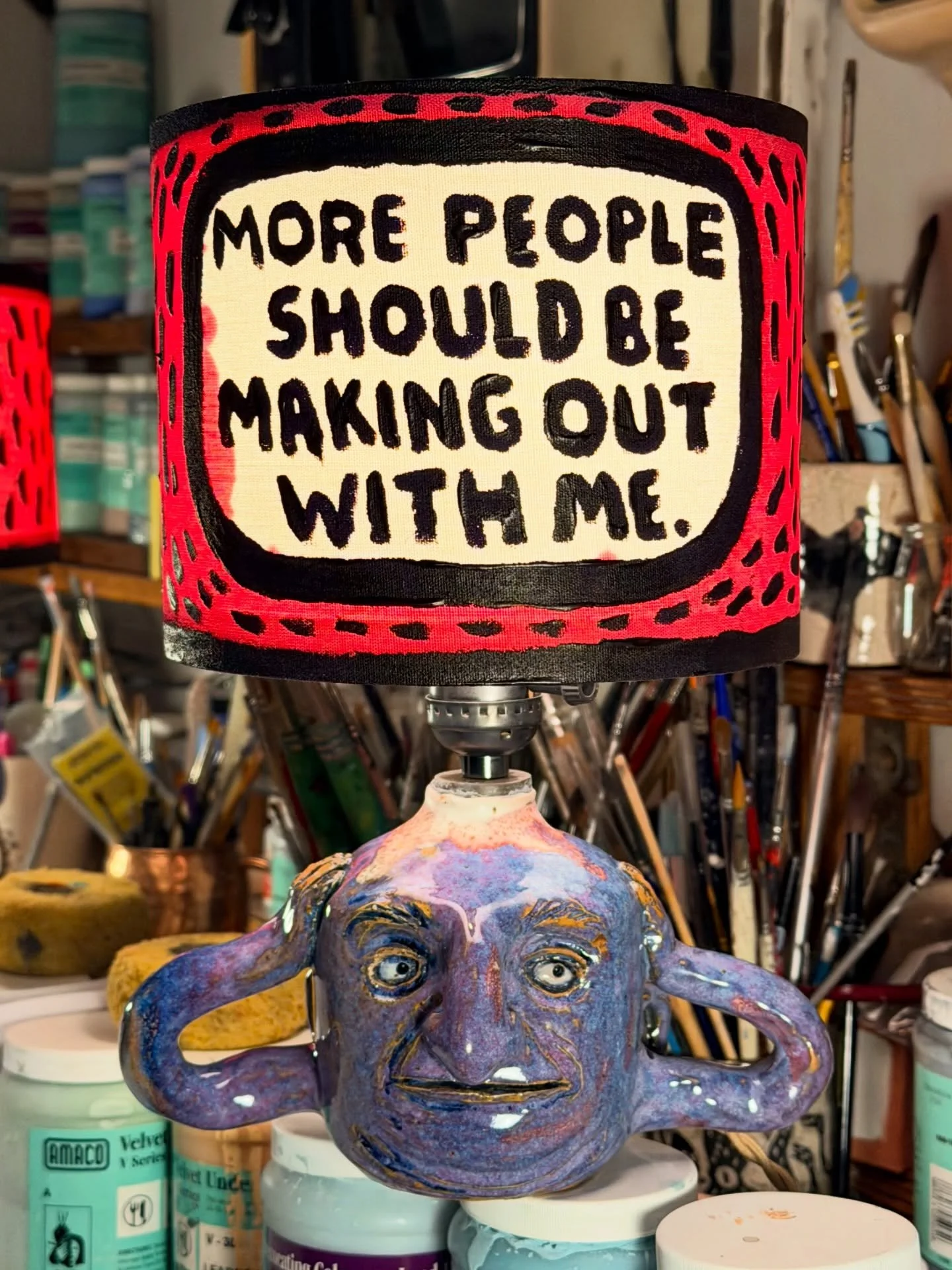 Lamp: More people should be making out with me.