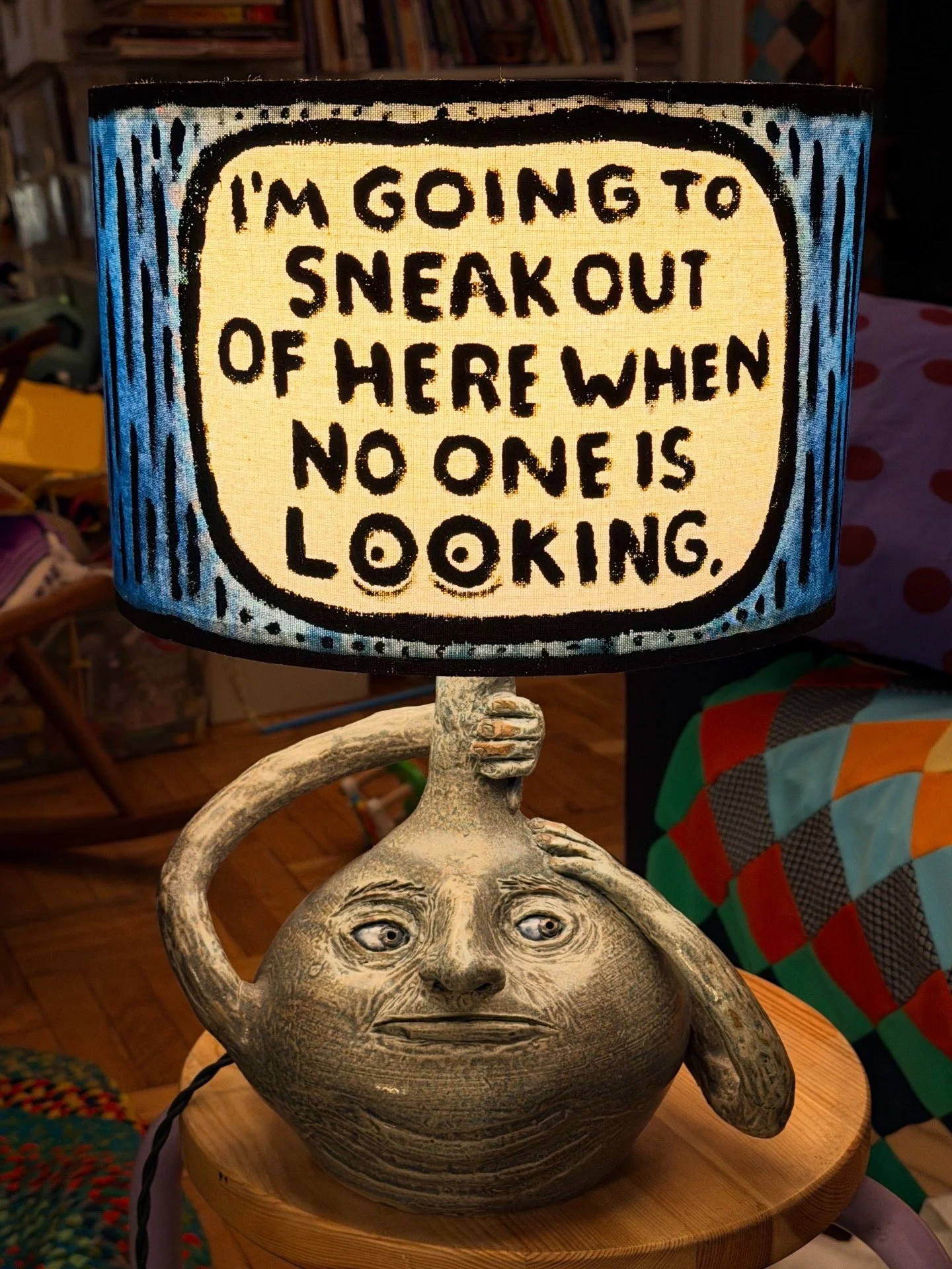 Sneak out lamp - I forgot to measure, but I think around 18 inches tall - $1100