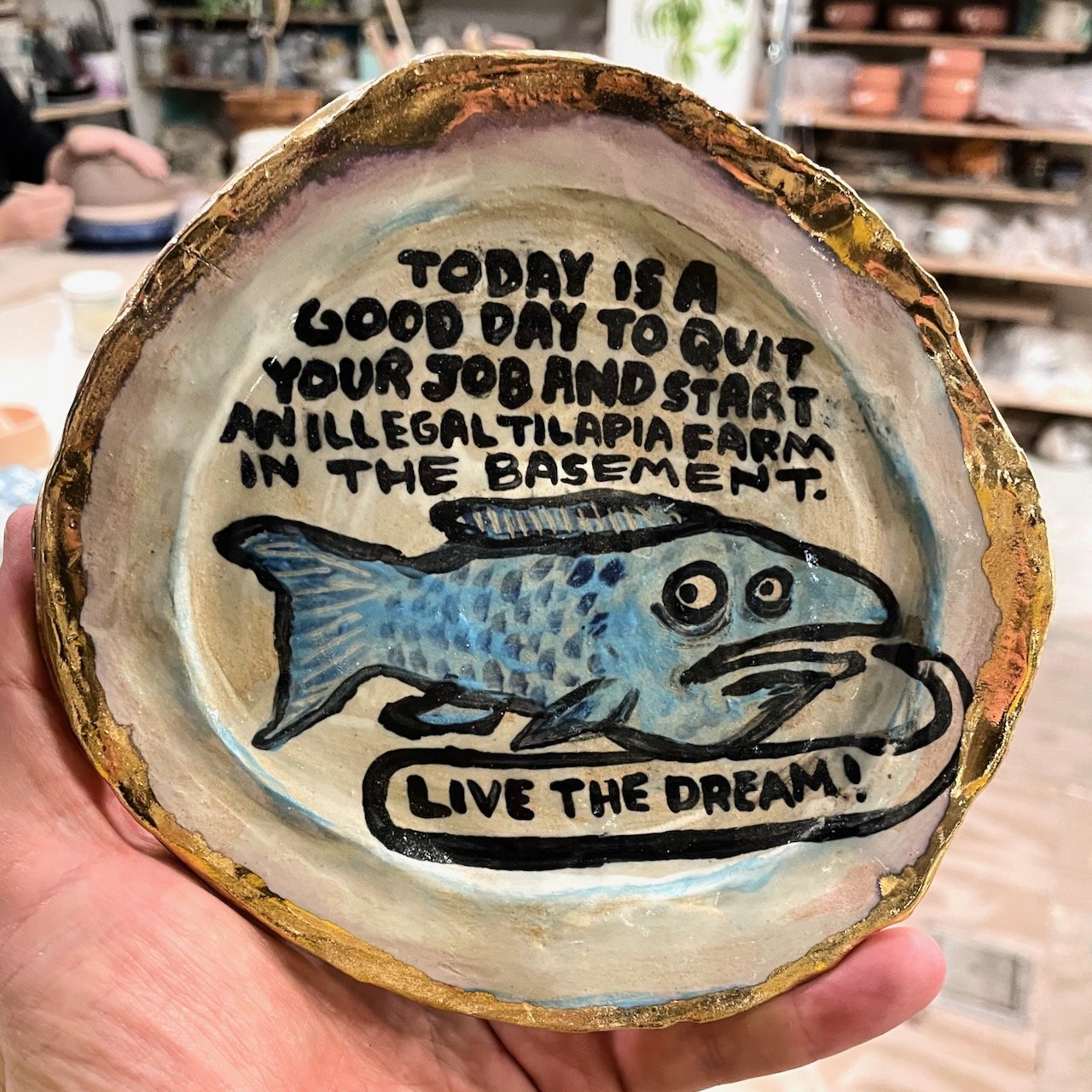 Start an illegal tilapia farm
.5 x 6 x 6
2023
$