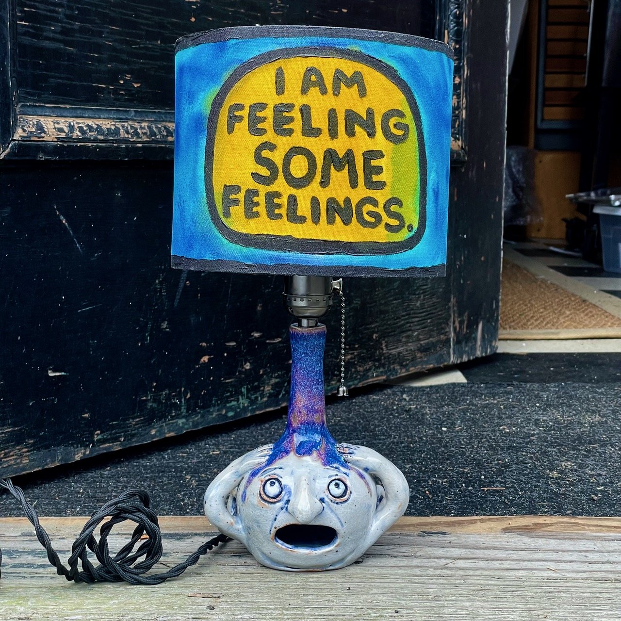 Lamp: I am feeling some feelings.
14 x 7.5 x 7.5
2025
$