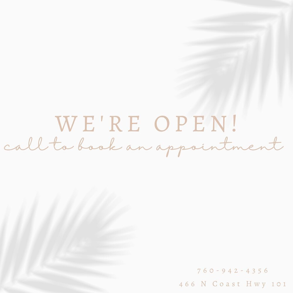 We have some exciting news 🙌🏼 The California mandate has been lifted and we are OFFICIALLY OPEN! Call to book your appointment now &bull; 760-942-4356 &bull; We cannot wait to see you 🤍

♡

♡

♡

♡
#americansalon  #encinitassalon #encinitashairsty