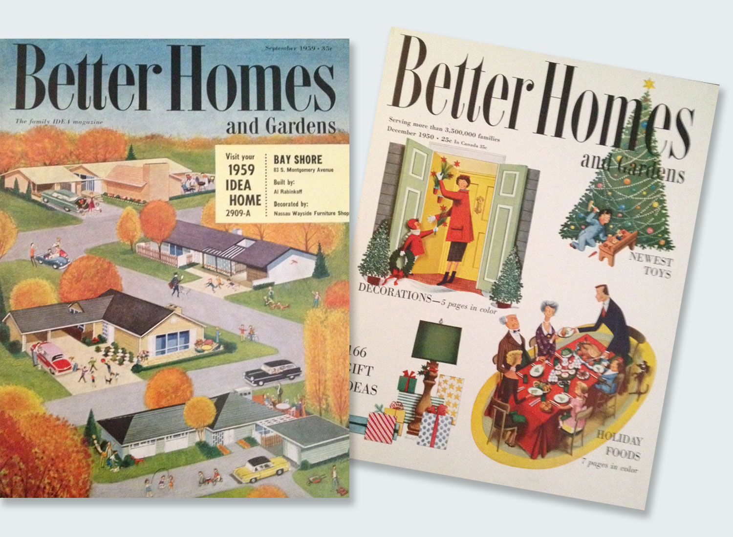 Better Homes and Gardens, 1959 and 1950