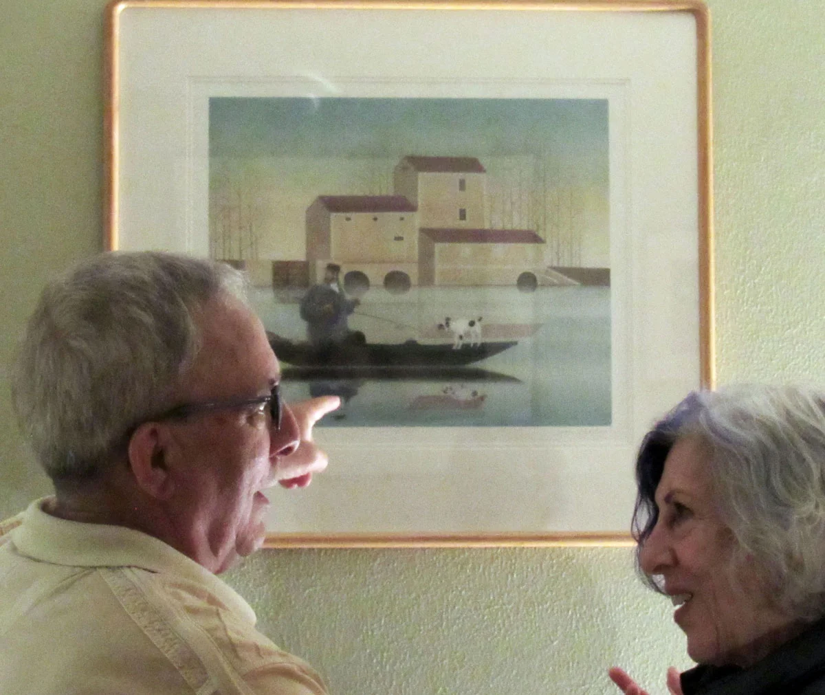 michael and alison Paolercio admire Fisherman
