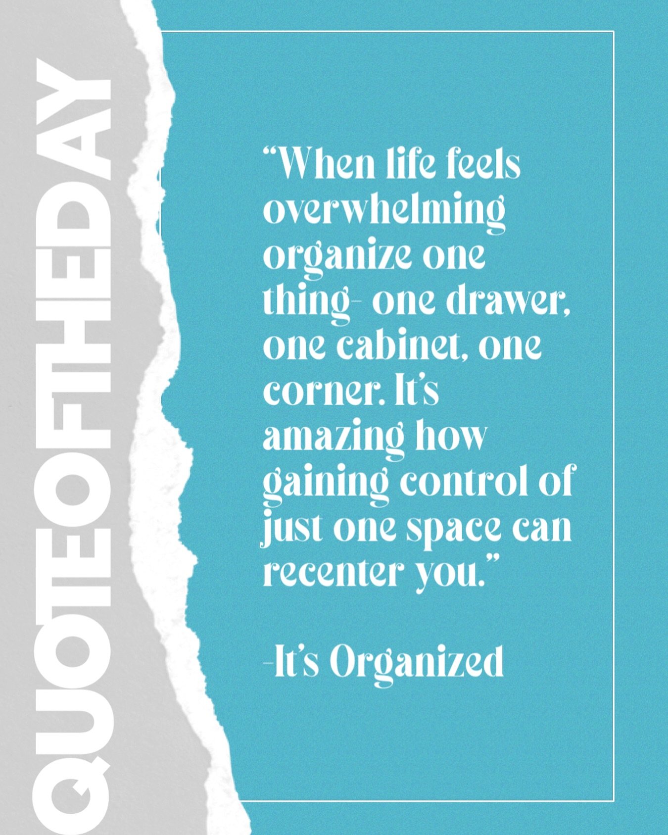 Spring is always stressful with activities and commitments - so finding ways to recenter is important. The act of organizing one space - whether it&rsquo;s your desk, calendar, or junk drawer, will help you feel in control again. It doesn&rsquo;t hav
